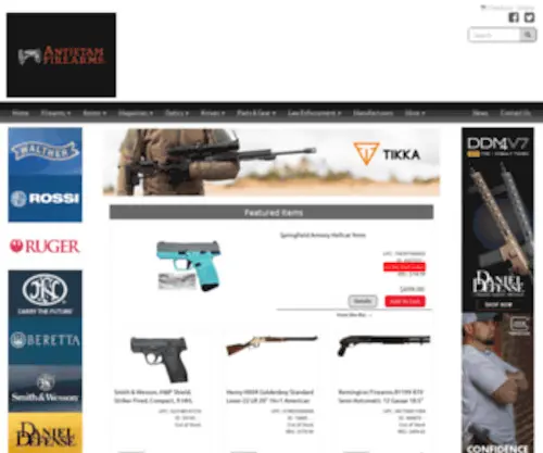 Antietamfirearms.com(Antietamfirearms) Screenshot