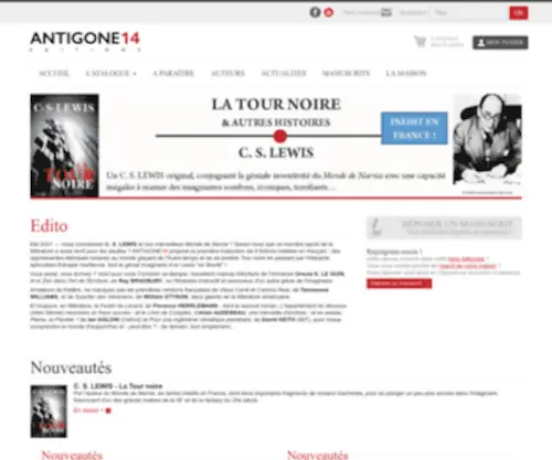 Antigone14Editions.com(ANTIGONE14 Editions) Screenshot