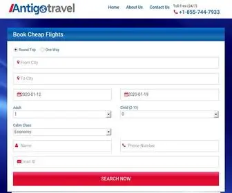 Antigotravel.com(Book Cheap Flights) Screenshot