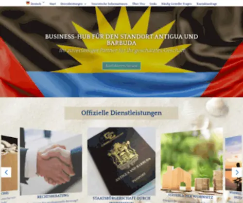 Antiguabarbuda.de(Ihr zuverlässiger Partner für Ihr wertvolles Geschäft. Offizielle Dienstleistungen) Screenshot