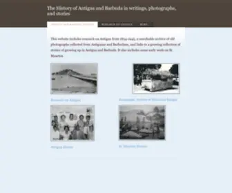 Antiguahistory.net(The History of Antigua and Barbuda in writings) Screenshot