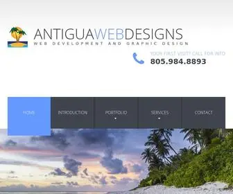 Antiguawebdesigns.com(Ventura County Website Designer) Screenshot