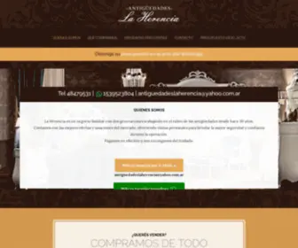 Antiguedadeslaherencia.com.ar(Antigüedades) Screenshot