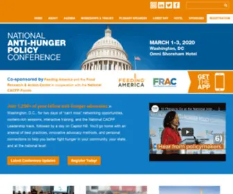 Antihungerpolicyconference.org(National Anti) Screenshot