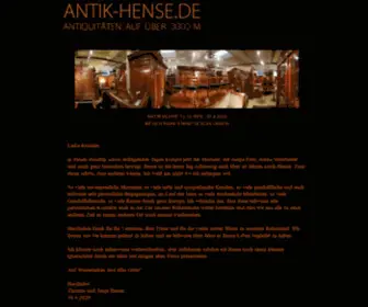 Antik-Hense.de(Antik Hense hat geschlossen) Screenshot