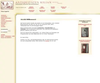 Antik-Kilian.de(Antiquit鋞en) Screenshot