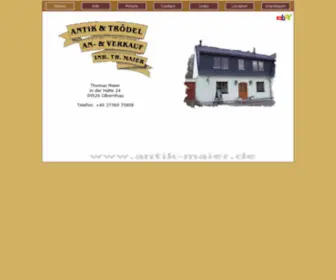 Antik-Maier.de(Antik Maier) Screenshot