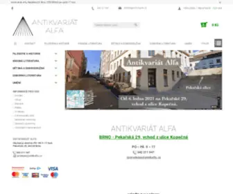 Antikalfa.cz(Antikvariát) Screenshot