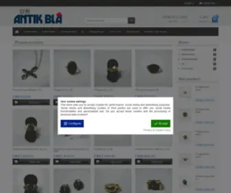 Antikblaa.dk(Forside) Screenshot