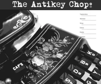 Antikeychop.com(Antique Typewriters) Screenshot