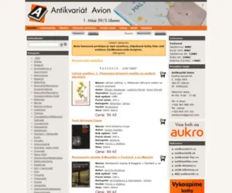 Antikvariat-Avion.cz(Antiquarian bookshop) Screenshot