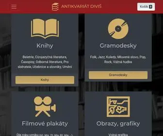 Antikvariat-Divis.cz(Novinky) Screenshot