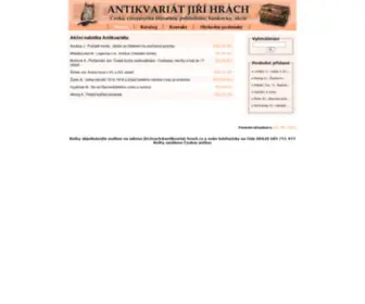 Antikvariat-Hrach.cz(AntikvariĂĄt HrĂĄch) Screenshot