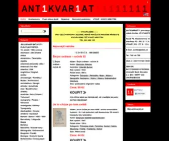 Antikvariat11.cz(Antikvariát) Screenshot