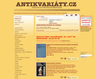 Antikvariaty.cz(Je společný projekt tří pražských antikvariátů) Screenshot