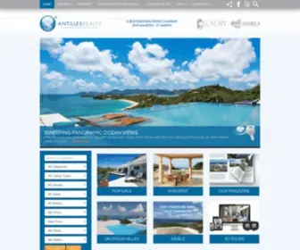 Antillesrealty.com(Martin Real Estate A luxury Real Estate Company) Screenshot