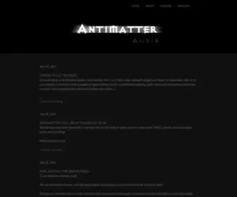 Antimatteraudio.com(Antimatter Audio) Screenshot