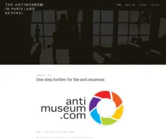 Antimuseum.com(The Antimuseum in Paris (and beyond)) Screenshot