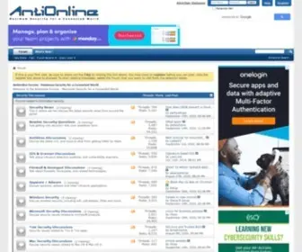 Antionline.com(AntiOnline Forums) Screenshot