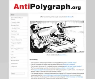 Antipolygraph.org(Learn How to Pass (or Beat) a Polygraph Test) Screenshot