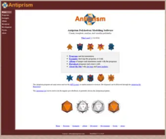 Antiprism.com(Polyhedron Modelling Software) Screenshot