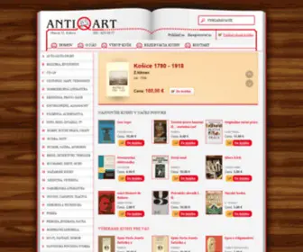 Antiqart.sk(Najnovšie knihy v našej ponuke) Screenshot