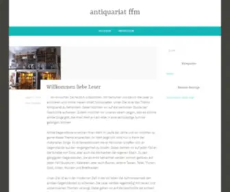 Antiquariat-FFM.de(Antiquariat ffm) Screenshot