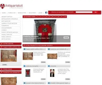 Antiquariato.it(Antiquariato, mobili antichi, dipinti antichi, accessori antichi) Screenshot