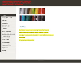 Antique-Lampen.com(LAMPENHANDEL LOEWINSTEIN) Screenshot