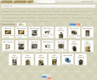 Antiqueauctionsnow.net(Antiques (US)) Screenshot