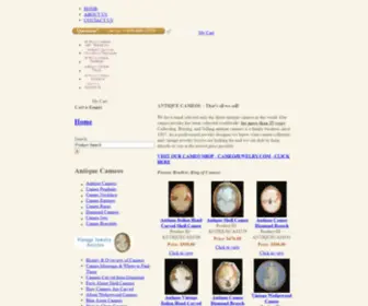 Antiquecameos.com(Vintage jewelry) Screenshot