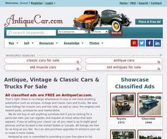Antiquecar.com(Classic Cars for Sale) Screenshot