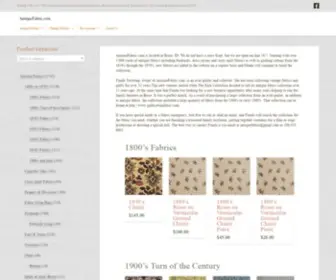 Antiquefabric.com(Antique fabrics) Screenshot