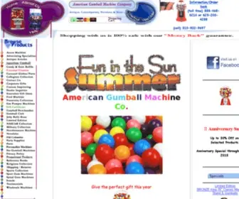 Antiquegumball.com(American Gumball Machine Co) Screenshot