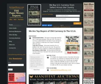 Antiquemoney.com(Antique Money) Screenshot