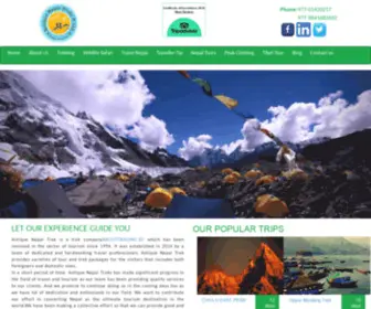 Antiquenepaltreks.com(Antique Nepal Trek) Screenshot