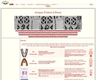 Antiquepatternlibrary.org(Antique Pattern Library) Screenshot