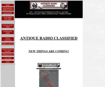 Antiqueradio.com(Antique Radio Classified) Screenshot