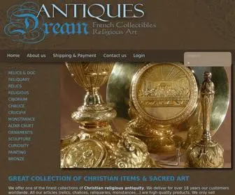 Antiques-Dream.com(On-line sale of Christian religious antiquity) Screenshot