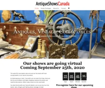 Antiqueshowscanada.com(Antique Shows Canada) Screenshot