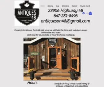 Antiquesonhwy48.com(Antique and Vintage Market) Screenshot