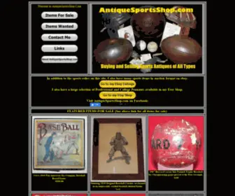 Antiquesportsshop.com(AntiqueSportsShop) Screenshot