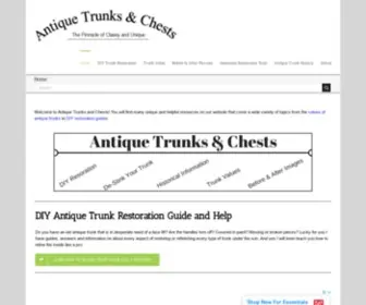 Antiquetrunksandchests.com(Antique trunks) Screenshot