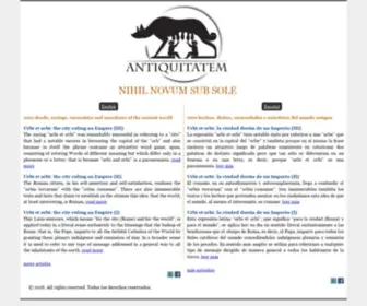 Antiquitatem.com(Historia de Grecia y Roma) Screenshot