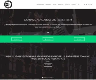 Antisemitism.uk(Campaign Against Antisemitism) Screenshot