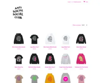 Antisocialsocialclub.store(Antisocialsocialclub store) Screenshot