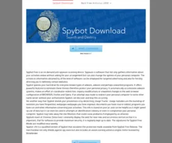 Antispyware-Downloadserver.com(Spybot S&D Version 2.8.68 Free Edition) Screenshot