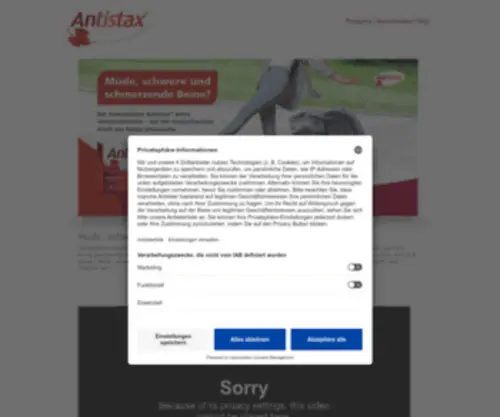 Antistax.de(Antistax®) Screenshot