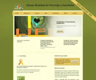 Antisuicid.com(Alianta Romana de Preventie a Suicidului) Screenshot