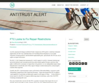 Antitrustalert.com(ANTITRUST ALERT) Screenshot
